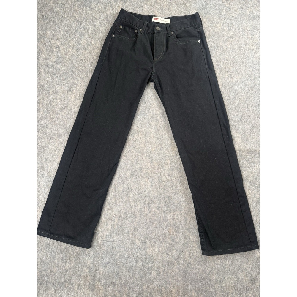 Levis 550 Relaxed Fit Jeans Boys 16 (28x28) Regular Black  Denim Cotton Youth